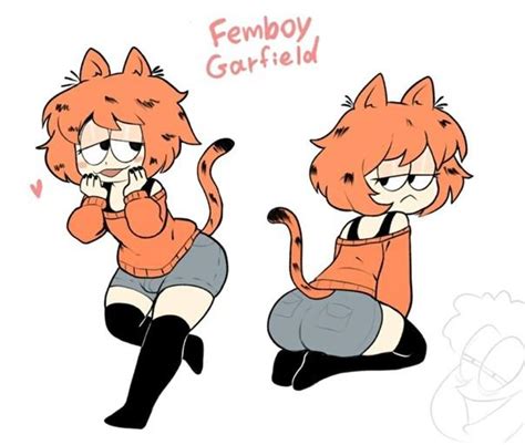 garfield rule 34|1boy cat ears cat tail cute degradation femboy garfield (series .